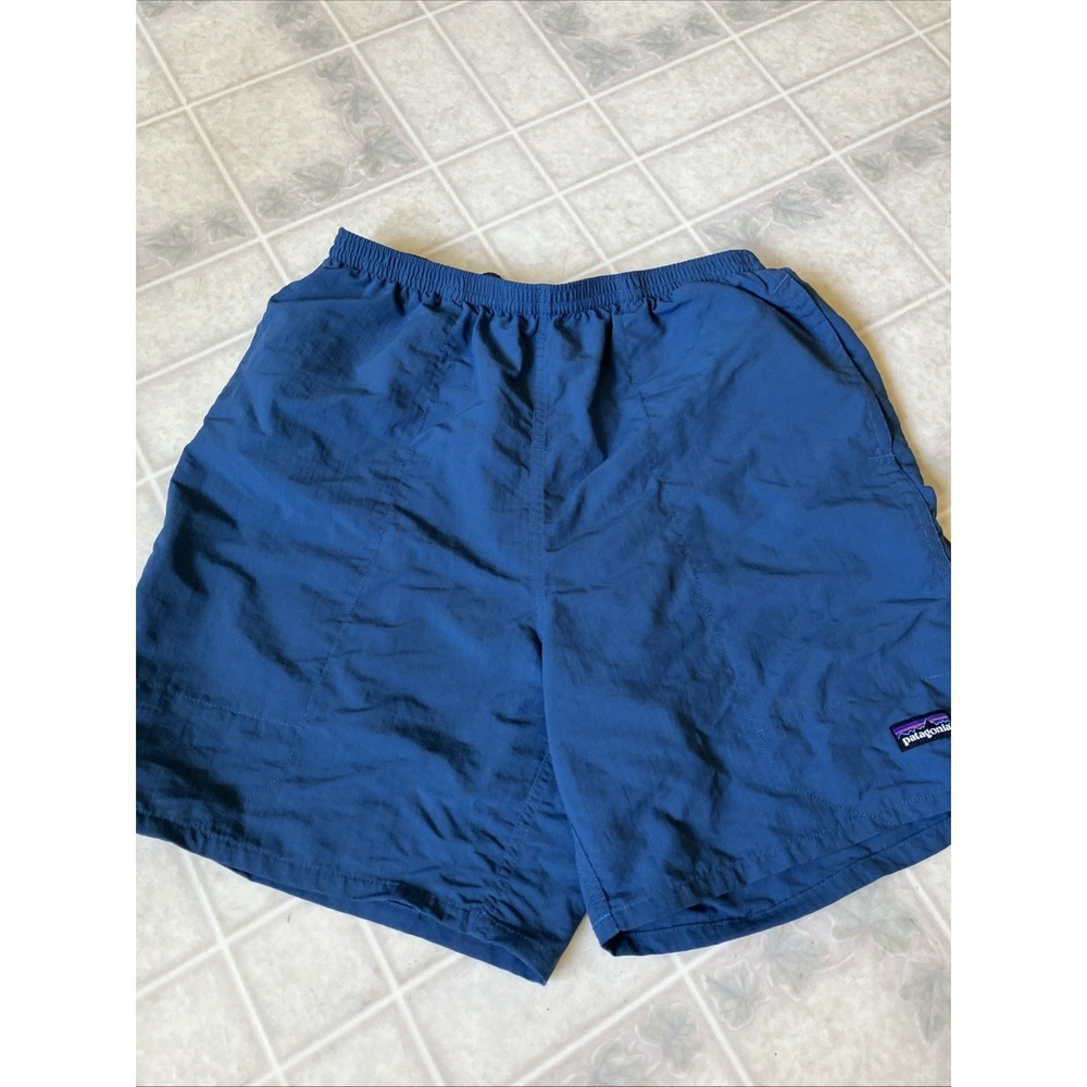 Patagonia Shorts Mens Medium Blue Swim Trunks Board‎ Shorts Quick Dry Lined